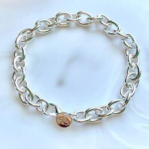 Sterling Silver Chunky Chain Bracelet - Silver